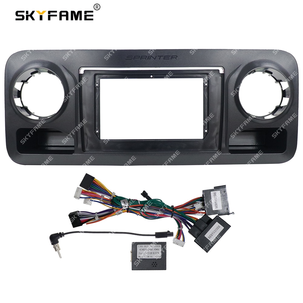 SKYFAME Car Frame Fascia Adapter Canbus Box Decoder Android Radio Dash ...